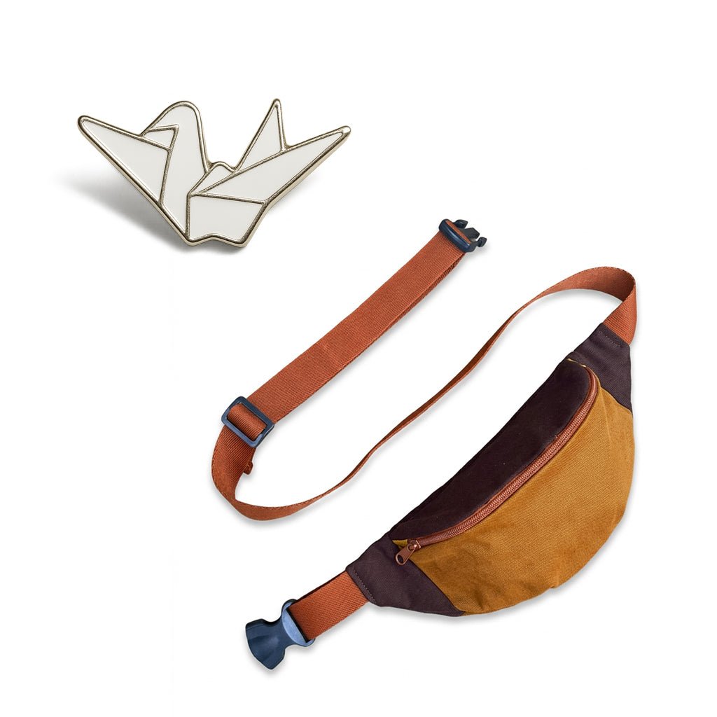 Pochete Árida + Pin Tsuru - Pochetes Tá Mara!